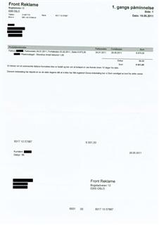 Front Reklame / DIRECT MEDIA NORGE LTD